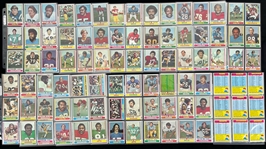 1974 Topps Football Trading Cards - Complete Set of 528 Cards + 26 Team Checklist Cards