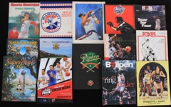 1950's-2010's Baseball Football Basketball Publication Collection - Lot of 27 w/ Super Bowl Programs, All Star Game, World Series, Final Four, Milwaukee Does & More
