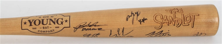 2020 The Sandlot Cast Signed Young Bat Company Bat w/ 6 Signatures *JSA*