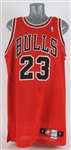 1997-98 Michael Jordan Chicago Bulls Pro Cut Road Jersey (MEARS A5)