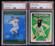 1993 Derek Jeter New York Yankees Score Select #360 (NM-7) and Topps #98 (EX-MT 6) Trading Cards (Lot of 2)