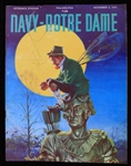1974 Paul Horning Notre Dame Autographed Navy-Notre Dame Game Program (JSA)