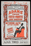 1912 Brooklyn Dodgers vs New York Giants Official Score Card