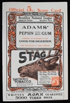 1914 Brooklyn Dodgers vs St Louis Cardinals Official Score Card