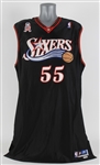 2001-02 Dikembe Mutombo Philadelphia 76ers Signed Game Worn Road Jersey (MEARS A5/JSA)