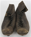 1940's Game Worn Leather Football Boots (MEARS LOA)