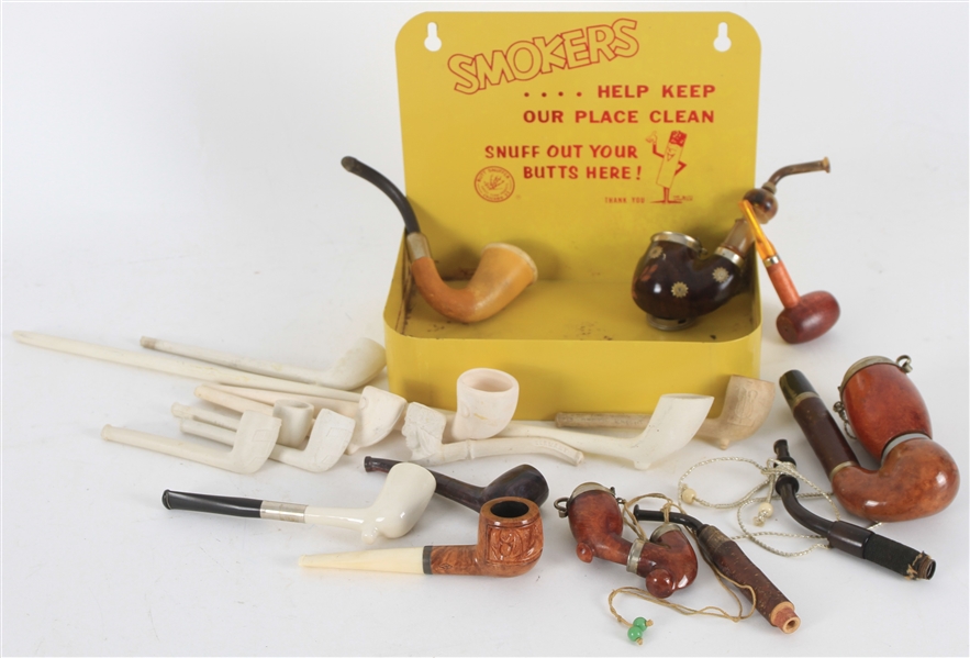 Pipe Collection Lot Lot Detail - 1950's-70's Vintage Tobacco Pipe Collection - Lot of 17