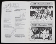 1988 Marquette Warriors Alumni Game Multi Signed Program w/ 7 Signatures Including Butch Lee, Robert Byrd, Jim Boyle, Bernard Toon & More (JSA)