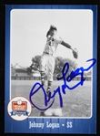2007 Johnny Logan Milwaukee Braves Signed World Series Wisconsin Historical Museum Baseball Trading Card (JSA)