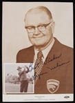 1970s Byron Nelson Facsimile Signed 5" x 7" Lincoln Mercury Sports Panel Member Promo Photo
