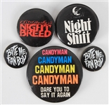 1990s 1" to 2" Movie and Comic Pinback Buttons (Lot of 5)