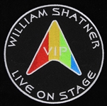William Shatner Live On Stage VIP Iron on Patch