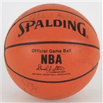 1987-88 Los Angeles Lakers NBA Champions Team Signed ONBA Stern Basketball w/ 14 Signatures Including Kareem Abdul Jabbar, Magic Johnson, AC Green, Kurt Rambis & More *Full JSA Letter* 