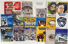 1971-96 Milwaukee Brewers Publication Collection - Lot of 65 w/ Media Guides, Yearbooks, Programs, Scorebooks & More