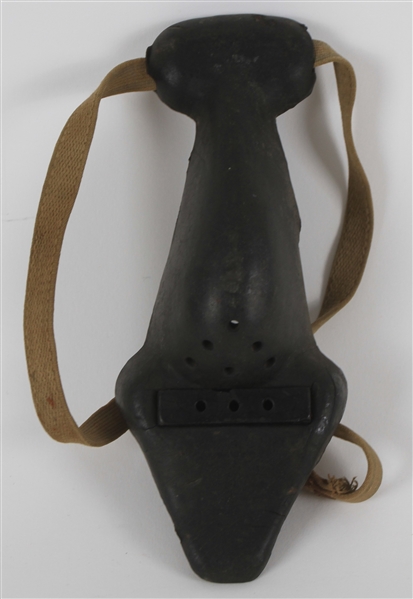 1900’s Vintage Game Worn Football Nose Guard w/ Original Strap (MEARS LOA)