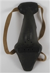 1900’s Vintage Game Worn Football Nose Guard w/ Original Strap (MEARS LOA)