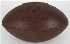 1960's Wilson The Duke Game Used Football (MEARS LOA)