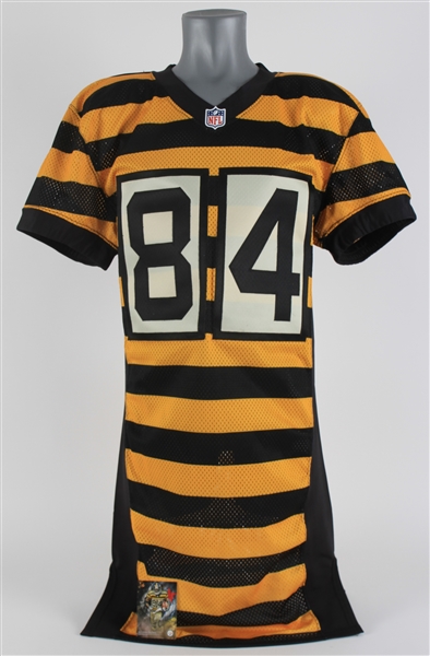 2012 Antonio Brown Pittsburgh Steelers Throwback Jersey (MEARS LOA) 