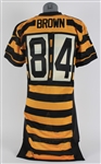 2012 Antonio Brown Pittsburgh Steelers Throwback Jersey (MEARS LOA) 