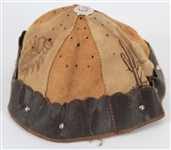1940's Hollywood California Leather Souvenir Beanie