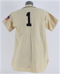 1942 Birdie Tebbetts Detroit Tigers Game Worn Home Jersey (MEARS LOA)