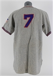 1942 Burgess Whitehead New York Giants Team Prepared Road Jersey (MEARS LOA)
