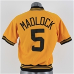 1982-85 Bill Madlock Pittsburgh Pirates Half Zip Batting Practice Jersey (MEARS LOA)