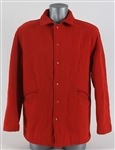1960's New York Yankees Yankee Stadium Quilted Red Wool Usher's Jacket (MEARS LOA)