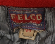1960's New York Yankees Yankee Stadium Quilted Red Wool Usher's Jacket (MEARS LOA)