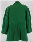 1961 circa Detroit Tigers Tiger Stadium Quilted Green Wool Usher's Jacket (MEARS LOA)