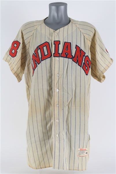 1960 Bobby Tiefenauer Cleveland Indians Game Worn Home Jersey (MEARS LOA)