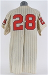 1960 Bobby Tiefenauer Cleveland Indians Game Worn Home Jersey (MEARS LOA)