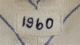 1960 Bobby Tiefenauer Cleveland Indians Game Worn Home Jersey (MEARS LOA)