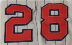 1960 Bobby Tiefenauer Cleveland Indians Game Worn Home Jersey (MEARS LOA)