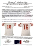 1981 Photo Matched  Joe Montana San Francisco 49ers Signed Playoffs Practice Worn Jersey (MEARS A10/JSA/Sports Investors LOA)