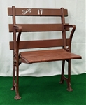 1930s-90s Brian Sipe Cleveland Browns Signed Cleveland Municipal Stadium Wooden Stadium Seat (MEARS LOA/JSA)