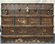 1937-1938 Circa Edward Froelich Brooklyn Dodgers Team Trainer Travel Trunk (MEARS LOA)
