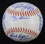1962 American League All Stars Team Signed ONL Giles Baseball w/ 22 Signatures Including Yogi Berra, Al Kaline, Brooks Robinson, Elston Howard & More *Full JSA Letter*