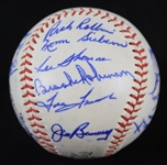 1962 American League All Stars Team Signed ONL Giles Baseball w/ 22 Signatures Including Yogi Berra, Al Kaline, Brooks Robinson, Elston Howard & More *Full JSA Letter*