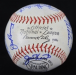 1962 American League All Stars Team Signed ONL Giles Baseball w/ 22 Signatures Including Yogi Berra, Al Kaline, Brooks Robinson, Elston Howard & More *Full JSA Letter*