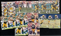 1990s-2000s Don Beebe Gilbert Brown Robert Brooks and More Green Bay Packers Autographed 8"x10" Color Photos (Lot of 50+)
