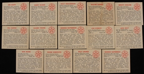 1950 Billy Grimes Green Bay Packers Bill Austin and Joe Scott New York Giants Walter Barnes Philadelphia Eagles and More Bowman Trading Cards (Lot of 14)