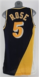 1996-97 Jalen Rose Indiana Pacers Game Worn Road Jersey (MEARS A10)