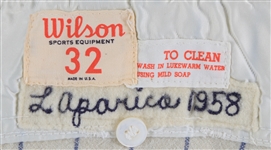 1958 Luis Aparicio Chicago White Sox Game Worn Home Uniform (MEARS A10)