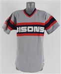 1985-86 Daryl Boston Buffalo Bisons Game Worn Road Jersey (MEARS LOA)