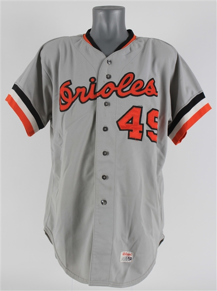 1978 Tim Stoddard Baltimore Orioles Game Worn Road Jersey (MEARS LOA)