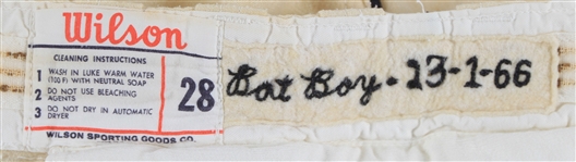 1966-67 Detroit Tigers Bat Boy Tiger Stadium Game Worn Home Uniform (MEARS LOA)