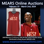 2009 Western Conference NBA All Star Game Practice Jersey Attributed to Kobe Bryant (MEARS LOA)