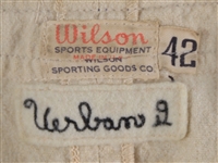 1947-48 Emil Verban Philadelphia Phillies Game Worn Home Jersey (MEARS LOA)