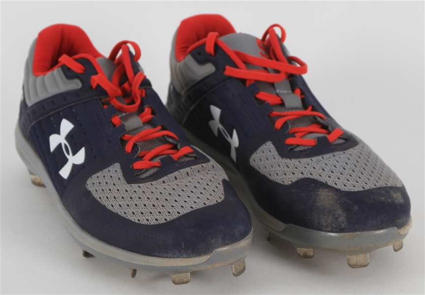 2020 Freddie Freeman Atlanta Braves Game Worn Under Armour Cleats (MEARS LOA)